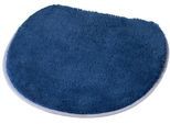WC-Deckelbezug KLEINE WOLKE "»Soft«" Gr. 51, blau (marineblau), H:20mm, Kunstfaser, Badematten, Uni Farben, waschbar