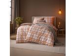 Bettwäsche ESTELLA "Celestia", 205, leinen, B/L: 135cm x 200cm, 1 Stk., 1 Stk., Flanell, B/L: 80cm x 80cm, 2, Flanell, Bezug: 100% Baumwolle, Bettwäsche, Bettwäsche