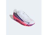 Fußballschuh ADIDAS PERFORMANCE "F50 HYPERFAST CLUB KIDS, FESTE BÖDEN/GEMISCHTE BÖDEN", Mädchen, Gr. 32, cloud weiß, solar lila, solar turbo, Synthetik, Schuhe Fußballschuh, für viele verschiedene Böden geeignet, für Jugendliche & Kinder