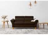 2,5-Sitzer OTTO HOME "Lindgren", braun (mocca), B:185cm H:84cm T:93cm, 100% Polyester, Sofas, wahlweise mit TV-Funktion, links oder beidseitig, Kopfteilverstellung