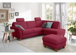 Ecksofa OTTO HOME "Borkum L-Form, B: 249 cm - OTTO. Verlässliche Qualität.", rot (bordeaux), B:249cm H:87cm T:189cm, Struktur (100% Polyester);Luxus-Microfaser ALTARA NUBUCK (100% Polyester);MELROSE (100% Polyester);Luxus-Microfaser Toro (100% Polyester), Sofas, Ecksofa, optional Schlaffunktion, Federkern