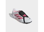 Fußballschuh ADIDAS PERFORMANCE "PREDATOR LEAGUE KIDS, FESTE BÖDEN, UMSCHLAGBARE ZUNGE", Mädchen, Gr. 38,5, pink (cloud weiß, solar turbo, core schwarz), Synthetik, Textil, Schuhe Fußballschuh, für Rasen und feste Böden, Jugendliche & Kinder, gespielt bei der WM