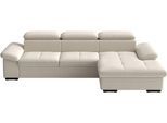 Ecksofa SIT & MORE "Viola, L-Form, B: 260 cm", beige (creme), B:260cm H:73cm T:174cm, 100% Polyester, Sofas, Ecksofa, optional Schlaffunktion,inkl Armteil- & Kopfteilverstellung