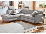 Ecksofa HOME AFFAIRE "Earl L-Form", grau, B:233cm H:80cm T:196cm, Luxus-Microfaser in Lederoptik (100% Polyester);Struktur fein (100% Polyester);Luxus-Microfaser ALTARA NUBUCK (100% Polyester), Sofas, Ecksofa, wahlweise auch mit Schlaffunktion oder Schlaffunktion mit Bettkasten