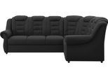 Ecksofa OTTO HOME "Boston L-Form", schwarz, B:266cm H:102cm T:216cm, 64% Polyurethan, 25% Polyester, 11% Baumwolle, Sofas, Ecksofa, mit hoher Rückenlehne, wahlweise mit Schlaffunktion & Stauraum