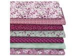 Patchwork- und Quiltpaket "Eukalyptus", beere-color