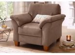 Sessel OTTO HOME "Borkum, B: 101cm", braun, B:101cm H:87cm T:88cm, Struktur (100% Polyester);Luxus-Microfaser ALTARA NUBUCK (100% Polyester);MELROSE(100% Polyester);Luxus-Microfaser Toro (100% Polyester), Sessel, Sessel, mit Federkern