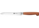 Spickmesser ZWILLING "**** VIER STERNE Wood", braun, Klingenlänge 10cm, Holz, Spezialklingenstahl, Kochmesser, Spickmesser, Made in Germany, Eigehärtete Klinge, FSC-Zertifizitiertes Holz