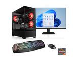 CSL Gaming-PC-Komplettsystem "Sprint V28993", Energieeffizienz: E, bunt (schwarz), Microsoft Windows 11 Home (64 Bit), 32 GB RAM 500 GB SSD, Computer_Komplettsysteme, Gaming-PC-Komplettsystem