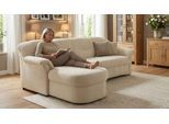 Ecksofa OTTO HOME "Langelland 232 x 146 cm, auch mit Schlaffunktion, mittelfester Sitz", beige, B:232cm H:83cm T:146cm, 100% Polyester, Sofas, Ecksofa, L-Form, mit Federkern, pflegeleichter Pet Friendly Bezugsstoff