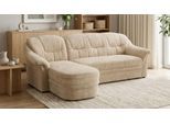 Ecksofa OTTO HOME "Nyborg 234 x 142 cm, stabil, komfortabel, formschön mit Steppungen", beige (taupe), B:234cm H:84cm T:142cm, 100% Polyester, Sofas, Ecksofa, L-Form, aus haustierfreundlichem Pet Friendly Bezug