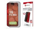 DISPLEX Displayschutzglas "Privacy Glass Full Cover", schwarz, B:9cm H:1,5cm T:20mm, Displayfolien, Displayschutzfolie, Schutzfolie, Bildschirmschutz, kratz- & stoßfest