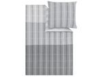 Bettwäsche S.OLIVER "Satin-Flanell Kombi-Bettwäsche s.Oliver", grau, B/L: 155cm x 220cm, 1 Stk., 1 Stk., Mako-Satin, B/L: 80cm x 80cm, 2, Mako-Satin, Obermaterial: 100% Baumwolle, Bettwäsche, Bettwäsche, mit glatter Satin- und kuscheliger Flanellseite