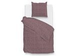 Bettwäsche ZO HOME "Zohome Bettwäsche Lino", rot (wine, rot), B/L: 155cm x 220cm, 1 Stk., 1 Stk., Renforcé, B/L: 80cm x 80cm, 2 Stk., Renforcé, Obermaterial: 100% Baumwolle, Bettwäsche, Bettwäsche, Bettwäsche aus 100% Baumwolle, hochwertige Renforcé, ab 135x200 cm.