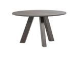 Livetastic , Braun , Holz , Eiche , vollmassiv , rund , 129x75x129 cm ,