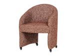 Livetastic , Rostfarben, Braun , Textil , 64x83x64 cm ,