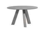 Livetastic , Grau , Holz , Eiche , vollmassiv , rund , 129x75x129 cm ,