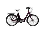 E-Bike AGON "Axis" Gr. 48, lila (lila violet), Elektrofahrräder, 46cm, 26 Zoll (66,04cm), Pedelec, Elektrofahrrad für Damen u. Herren