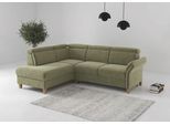 Ecksofa OTTO HOME "Glendale, L-Form", hellgrün, B:247cm H:84cm T:193cm, 100% Polyester, Sofas, Ecksofa, inkl. Kopfteilverstellung, wahlweise mit Vorziehsitz und Bettkasten