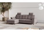 Ecksofa SIT & MORE "Zora", grau (taupe), B:262cm H:92cm T:164cm, 90% Polyester 10% Polyamid, Sofas, Ecksofa, wahlweise mit Schlaffunktion und Bettkasten