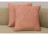 Dekokissen OTTO HOME "Silkeborg", rosa, unifarben, B:40cm H:40cm, Polyester, Dekokissen_Sitzkissen_Kissenhüllen, Dekokissen mit Füllung, Sofakissen 2er Set 40x40cm