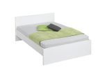 Carryhome Bett, Weiß, 140x200 cm, Schlafzimmer, Betten, Einzelbetten