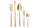 Sambonet Besteckset Rock Antique, Gold, Metall, 60-teilig, lebensmittelecht, Essen & Trinken, Besteck, Besteck-Sets