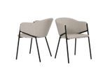 Mid.you , Schwarz, Beige , Metall, Textil , 60x76x52 cm , Sitzfläche 360° drehbar ,