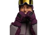 Snowboardhandschuhe ROXY "Freshfield", Damen, Gr. M, schwarzberry wine, Obermaterial: 50% Polyester, 50% Polyurethan., Handschuhe Snowboardhandschuhe