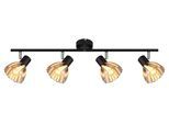 GLOBO LIGHTING Deckenstrahler "ZACHERY", schwarz (schwarz matt), H: 19cm, 1 Stk., Leuchten, Spot Deckenspot Flur Schlafzimmer Wohnzimmer, Deckenstrahler