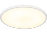 GLOBO LIGHTING Deckenleuchte "NIELSEN", weiß matt, Ø 30cm H: 3,5cm, 1 Stk., Leuchten, Deckenlampe Wohnzimmer-Leuchte Schlafzimmer-Leuchte Flur Küche, Deckenleuchte
