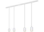 BRILONER LEUCHTEN Schienensystem-Sets "RAIL", weiß (weiß matt), Ø 5,5cm H: 141cm, 7 Stk., Leuchten, Schienensystem Rail 1,5 m Weiß max. 9W Decke Wohnzimmer Büro Küche