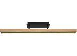 GLOBO LIGHTING Deckenleuchte "DORO", schwarz matt, 1, H: 14cm, 1 Stk., Leuchten, LED Deckenleuchte Wohn- & Esszimmer Holzoptik, Deckenleuchte