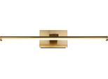 GLOBO LIGHTING Wandleuchte "JAIME I", gold (messingfarben matt), H: 7,5cm, 1 Stk., Leuchten, Wandlampe Wand Wohnzimmer Flur Wandbeleuchtung, Wandleuchte