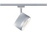 PAULMANN Schienensystem-Leuchten "URail Schienenspot Arena 800lm 14W 2700K 230V Schwarz matt, Chrom", grau (chromfarben), 1, H: 19,1cm, 1 Stk., Leuchten, Einzelspot, dimmbar, LED Schienensystem