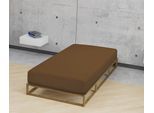 Spannbettlaken BIBERNA "Biber in Gr. 90x200, 140x200 oder 180x200 cm", braun (chocolate), L:200cm, Biber, Obermaterial: 100% Baumwolle, Bettlaken, Spannbettlaken, aus Baumwolle, für Matratzen bis 22 cm Höhe, Winter, Bettlaken