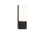 LED Außen-Wandleuchte PAULMANN "Bonnie IP44 93x77mm 3000K 8,5W 560lm 230V Anthrazit Aluminium", grau (anthrazit), B:9,3cm H:26,3cm T:7,7cm, Leuchten