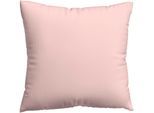 Kissenbezug SCHLAFGUT "Premium Kissenbezug Woven Satin (1 St)", lila (lila light), B:80cm L:80cm, Mako-Satin, Obermaterial: 100% Baumwolle, Kissenbezüge, Kissenbezug, Ton-in-Ton Reißverschluss, Fadendichte von 300tc, Uni, OEKO Tex