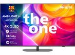 PHILIPS QLED-Fernseher "43PUS9000/12", Energieeffizienz: F (A-G), grau, 43 ″, Fernseher, Ambilight, P5 Picture Engine, Dolby Vision & Atmos, Gaming, Alexa, Topseller