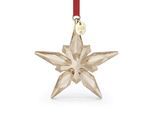 Dekohänger SWAROVSKI "Kristallfigur Sammelfigur Annual Edition Festive Ornament 2025", bunt (goldfarben, rot), Dekohänger, Baumwolle, Kristallglas, Metall, Swarovski Kristall
