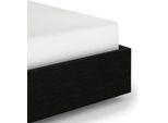 Spannbettlaken HECKETT & LANE "Elementi", weiß, B:140cm L:200cm, Mako-Satin, Obermaterial: 100% Baumwolle, Bettlaken, Spannbettlaken, Laken aus 100% Baumwolle, hochwertiges Mako-Satin, Betttuch ab 90x200