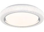 GLOBO LIGHTING Deckenleuchte "LIAMI", weiß, Ø 40cm H: 8cm, 1 Stk., Leuchten, Deckenlampe Wohnzimmer-Leuchte Schlafzimmer-Leuchte Flur Küche, Deckenleuchte