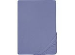 Spannbettlaken BIBERNA "Pepe", blau, L:200cm, Frottee, Obermaterial: 80% Baumwolle, 20% Polyester, Bettlaken, Spannbettlaken, weicher Frottee-Stretch