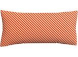 Kissenbezug SCHLAFGUT "Premium Kissenbezug Woven Fade Satin (1 St)", rot (grau light, rot mid), B:40cm L:80cm, Mako-Satin, Obermaterial: 100% Baumwolle, Kissenbezüge, Kissenbezug, Ton-in-Ton Reißverschluss, Fadendichte von 300tc, Streifen, OEKO Tex