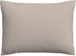 Kissenbezug SCHLAFGUT "Premium Kissenbezug Knitted Jersey (1 St)", beige (sand mid), B:70cm L:90cm, Jersey, Obermaterial: 95% Baumwolle, 5% Elasthan, Kissenbezüge, Kissenbezug, Ton-in-Ton Reißverschluss, Bio-Baumwolle mit Elasthan, Uni, OEKO Tex