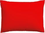 Kissenbezug SCHLAFGUT "Premium Kissenbezug Woven Satin (1 St)", rot (rot deep), B:70cm L:90cm, Mako-Satin, Obermaterial: 100% Baumwolle, Kissenbezüge, Kissenbezug, Ton-in-Ton Reißverschluss, Fadendichte von 300tc, Uni, OEKO Tex