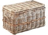 Truhe LOCKER, beige (natur), B:65cm H:39cm T:37cm, Truhen