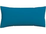 Kissenbezug SCHLAFGUT "Premium Kissenbezug Knitted Jersey (1 St)", blau (blau mid), B:40cm L:80cm, Jersey, Obermaterial: 95% Baumwolle, 5% Elasthan, Kissenbezüge, Kissenbezug, Ton-in-Ton Reißverschluss, Bio-Baumwolle mit Elasthan, Uni, OEKO Tex