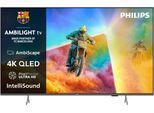 PHILIPS QLED-Fernseher "55PQS8501/12", Energieeffizienz: F (A-G), mattschwarz, 55 ″, Fernseher
