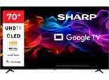 SHARP QLED-Fernseher "4T-C70HPx", Energieeffizienz: E (A-G), schwarz, 70 ″, Fernseher